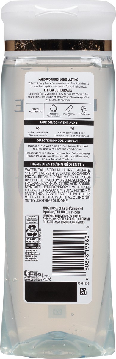 slide 8 of 9, Pantene Sheer Volume 72 HR Fullness Shampoo 12.0 FL OZ/355mL, 12 fl oz