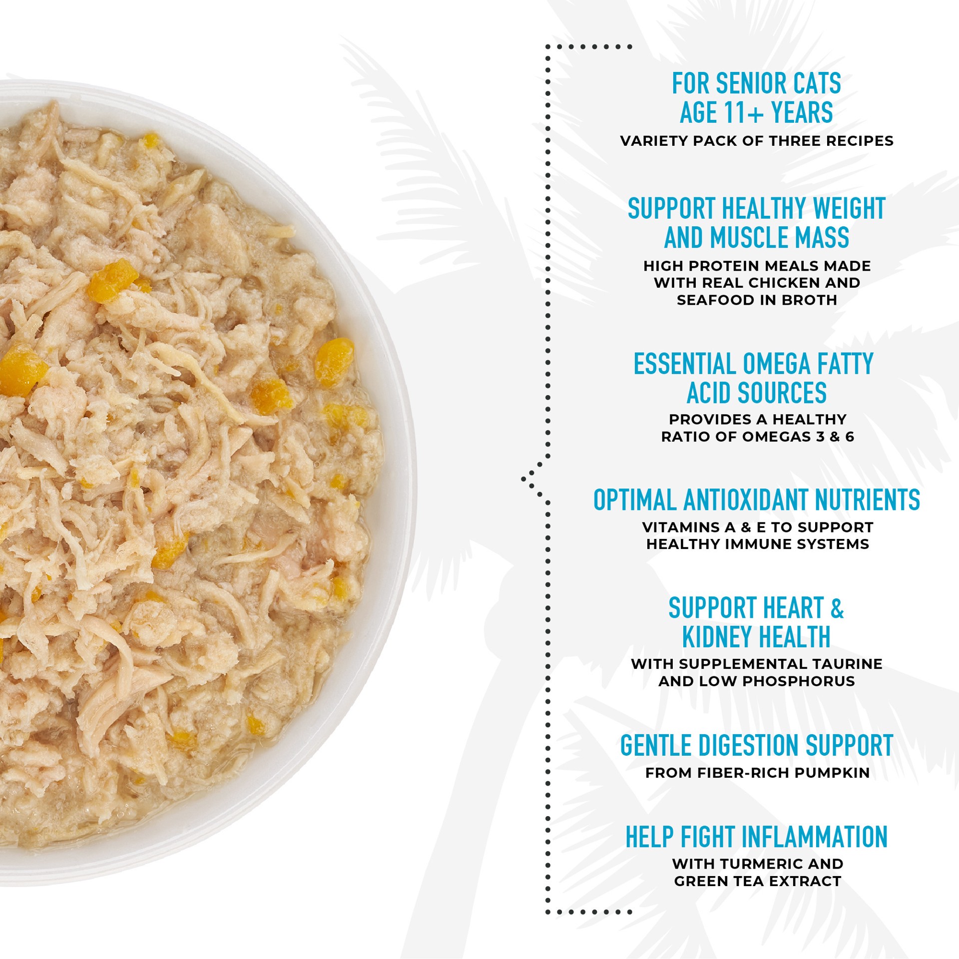 slide 5 of 7, Tiki Cat Silver Wet Cat Food for Seniors, Variety Pack, 2.4 oz. Can (12 Count), 28.8 oz