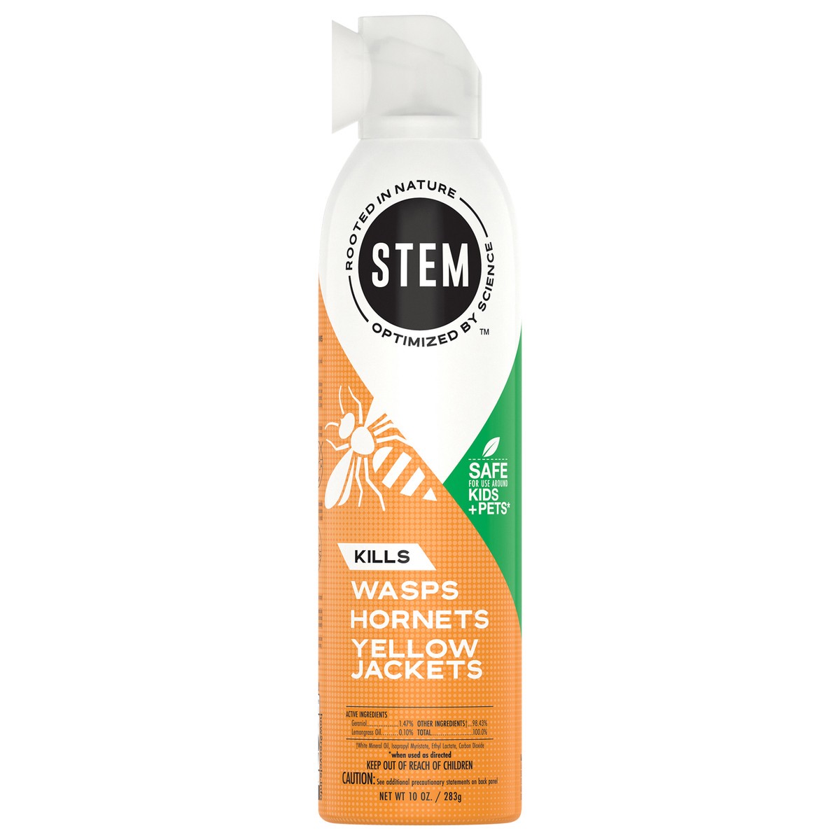 slide 1 of 5, STEM Wasp, Hornet & Yellow Jacket Killer, Plant-based Active Ingredient Wasp Spray, 10 oz, 10 oz