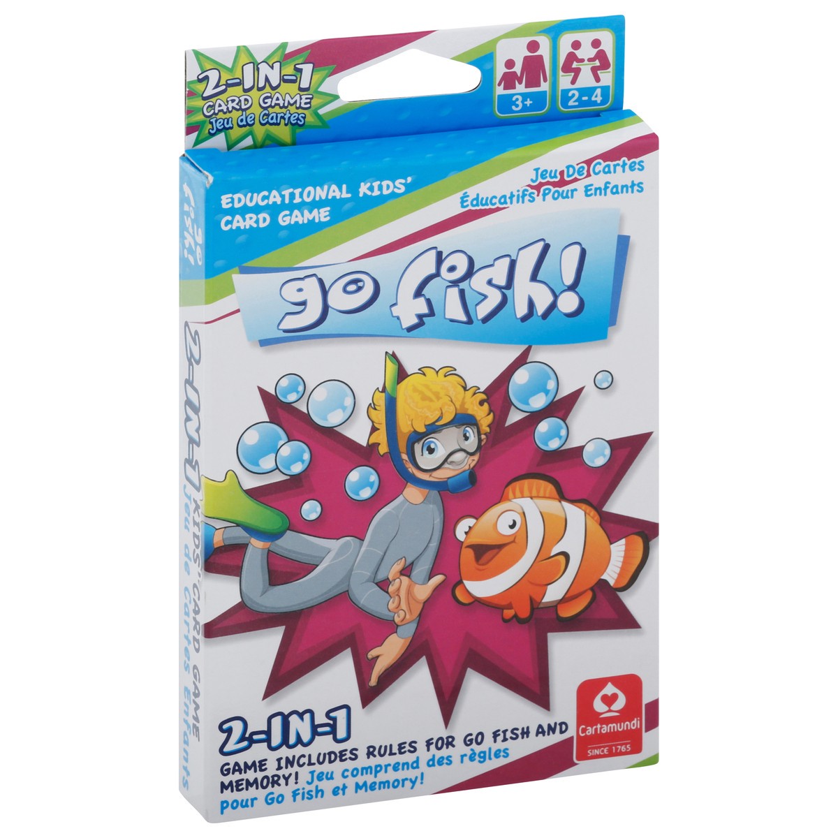 slide 2 of 9, Cartamundi Go Fish Kids Jumbo Card Game, 1 ct