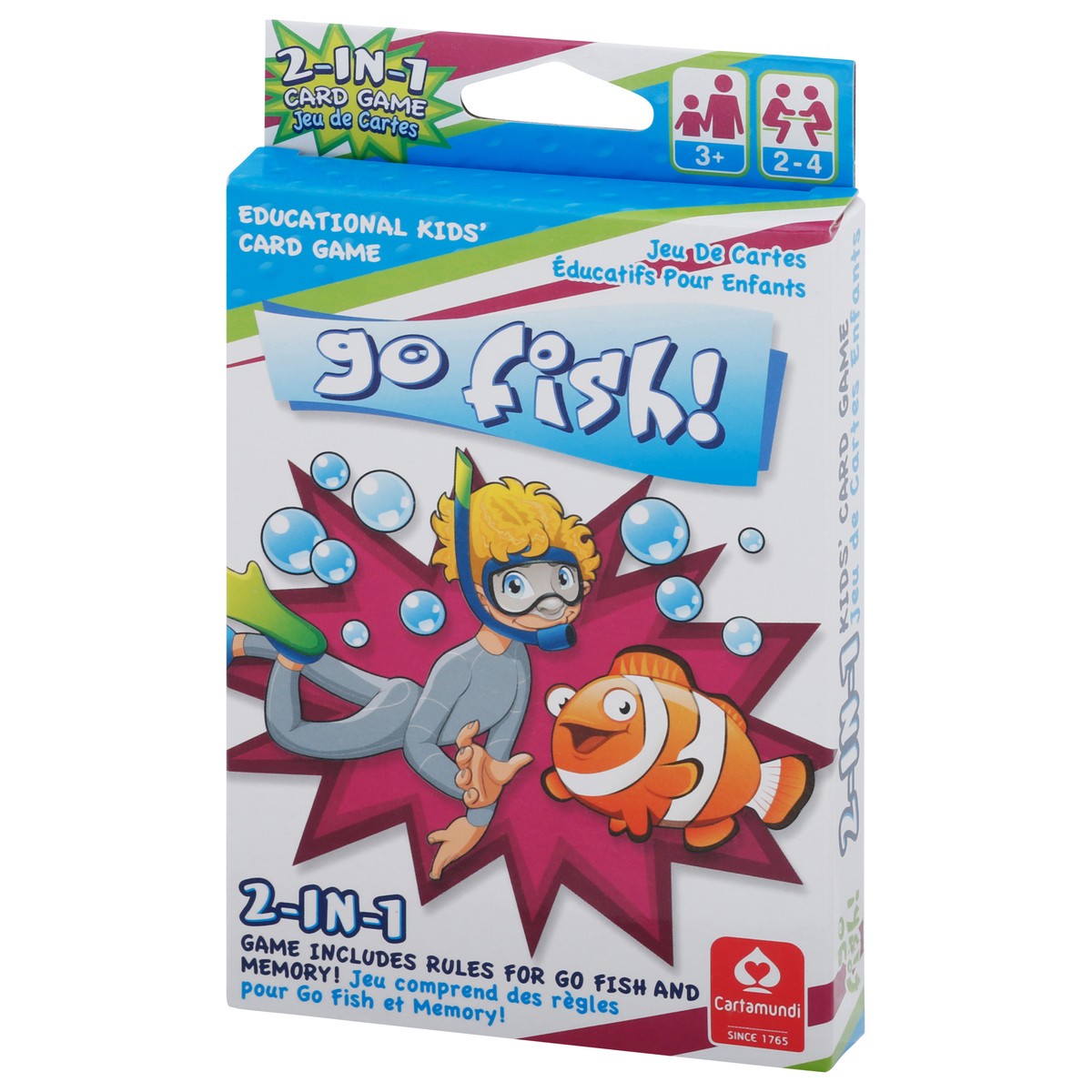 slide 3 of 9, Cartamundi Go Fish Kids Jumbo Card Game, 1 ct