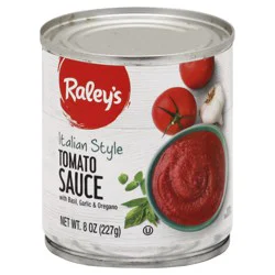 Raley's Tomato Sauce, Italian Style 8 oz
