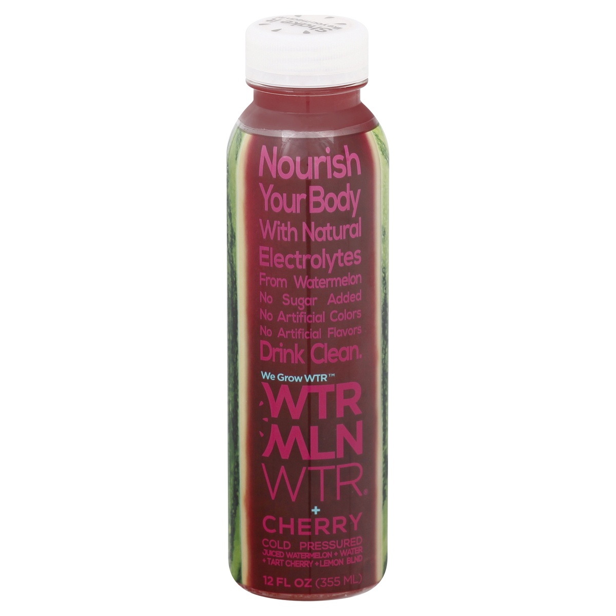 slide 1 of 1, WTRMLN WTR Cherry Cold Pressed Juice, 12 fl oz