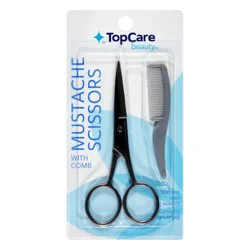 TopCare Moustache Scissors With Comb