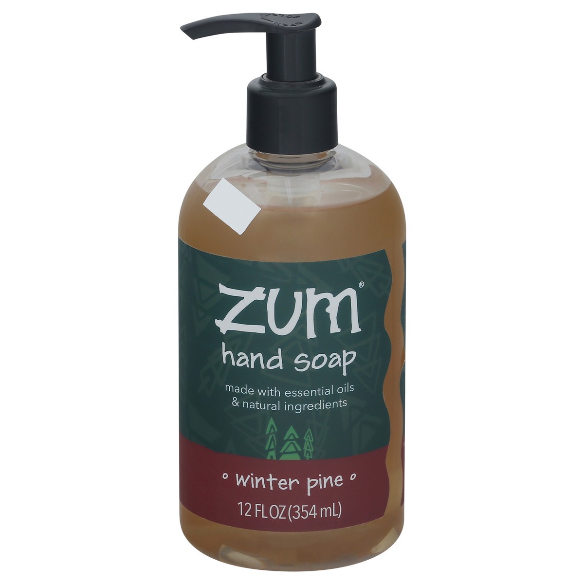 slide 1 of 12, Zum Winter Pine Hand Soap 12 fl oz, 12 fl oz