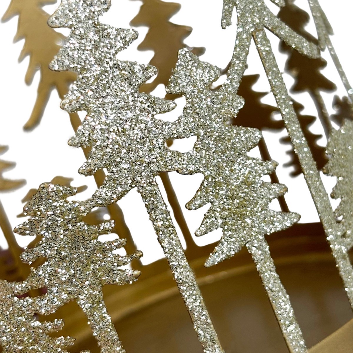 slide 2 of 4, 4.25" Gold Metal Trees Candle Holder By Ashland, 4 in x 4 in x 4.25 in