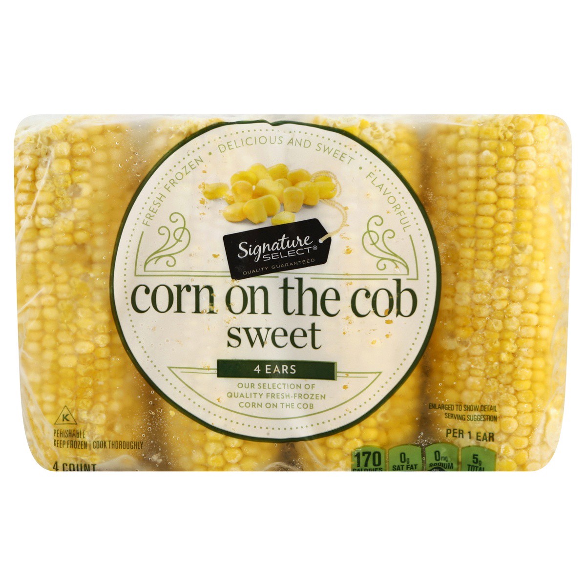 slide 1 of 7, Signature Select Corn 4 ea, 4 ct