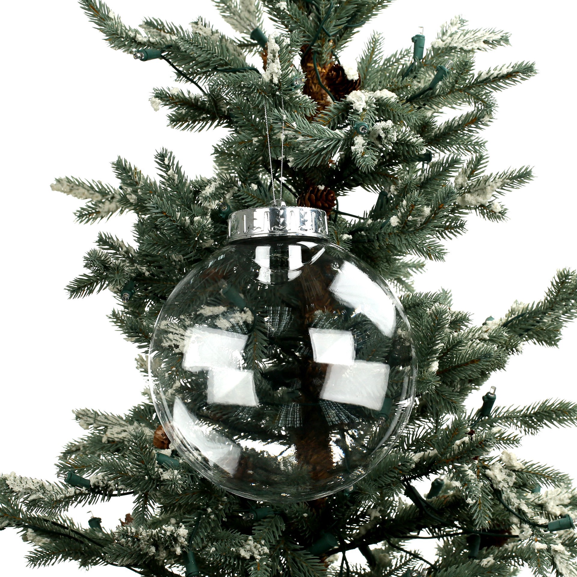 slide 3 of 3, 8" Diy Plastic Disc Ornament By Make Market, 8 in