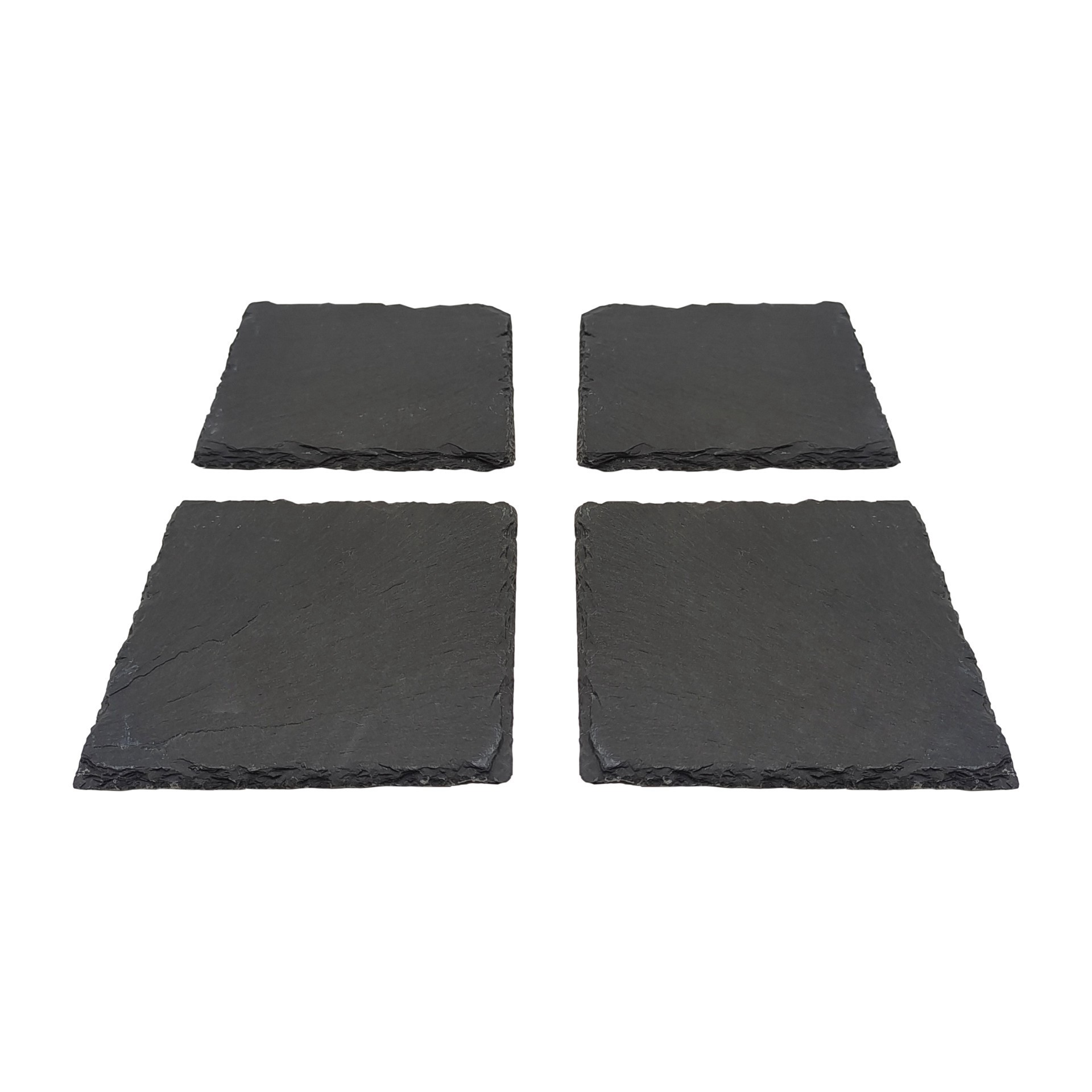 slide 5 of 5, 4" Slate Coasters By Make Market, 4 in x 4 in