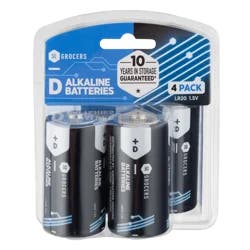 SE Grocers D 4P Alkaline Batteries