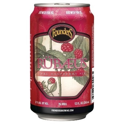 slide 1 of 1, Founders Rubeaus Pure Raspberry Ale, 12 oz