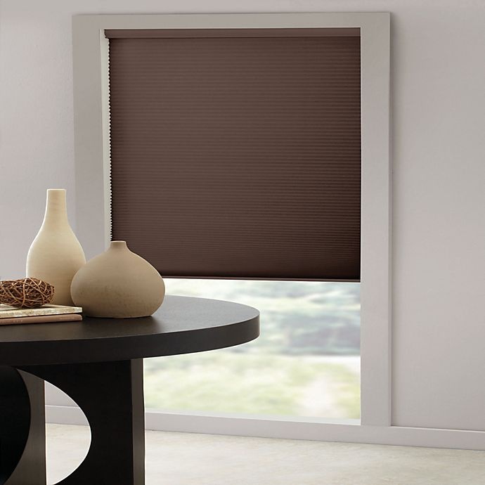 slide 1 of 1, Insola Cordless Cellular Honeycomb Shade - Espresso, 23 in x 64 in