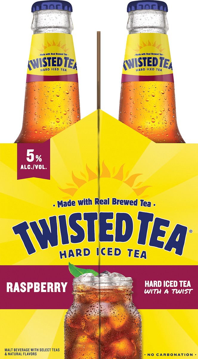 slide 3 of 6, Twisted Tea Raspberry Hard Iced Tea - 6pk/12 fl oz Bottles, 6 ct; 12 fl oz