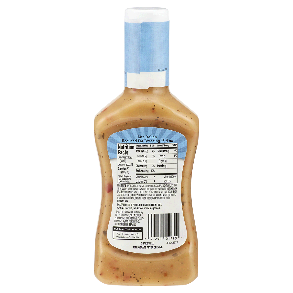 slide 3 of 5, Meijer Light Italian Dressing, 16 oz