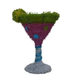 FC Young 3D Tinsel Cocktail Glass Summer Decor