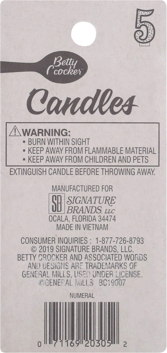 slide 9 of 10, Betty Crocker Birthday Candle, 1 ct