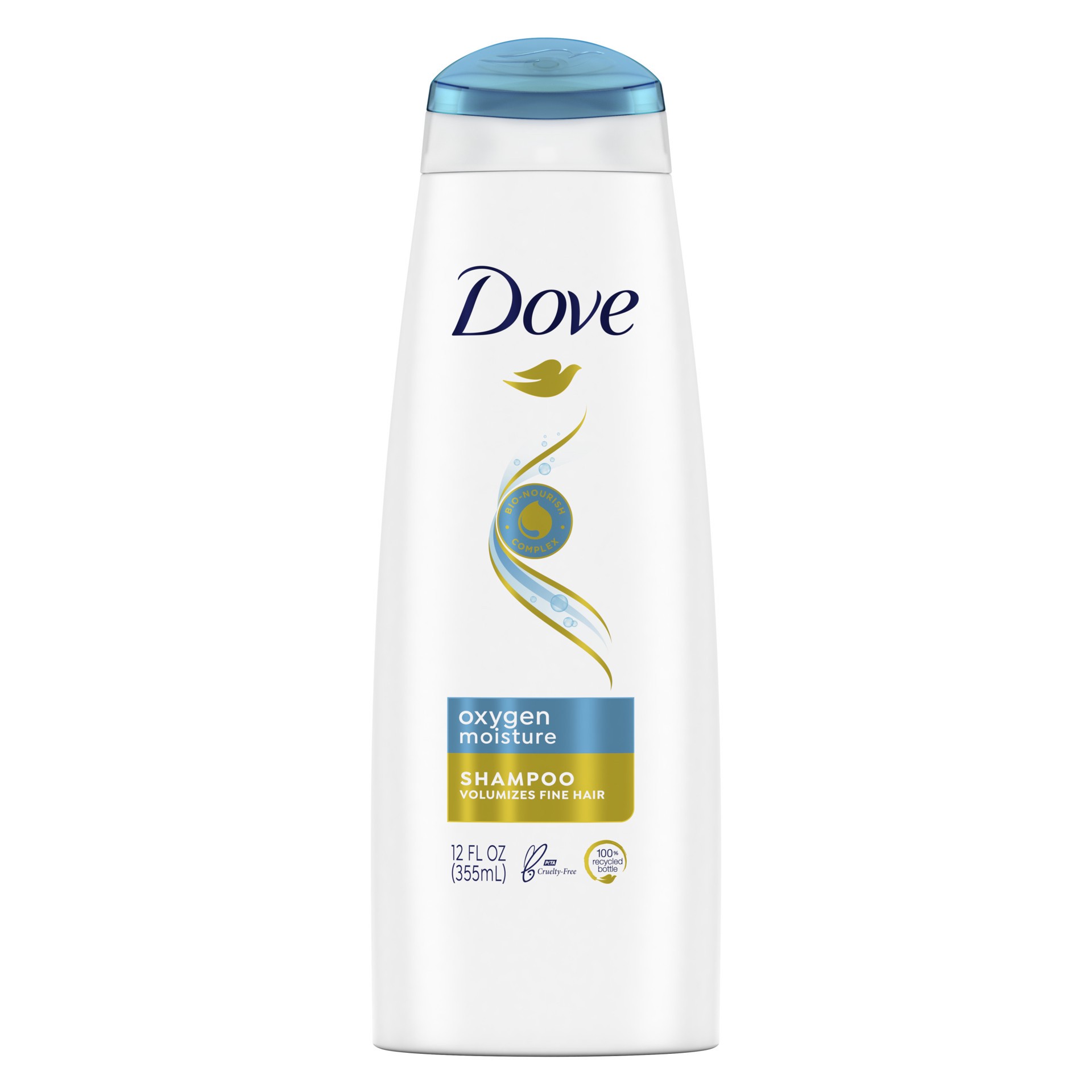 slide 1 of 5, Dove Oxygen Moistr Shampoo, 12 fl oz