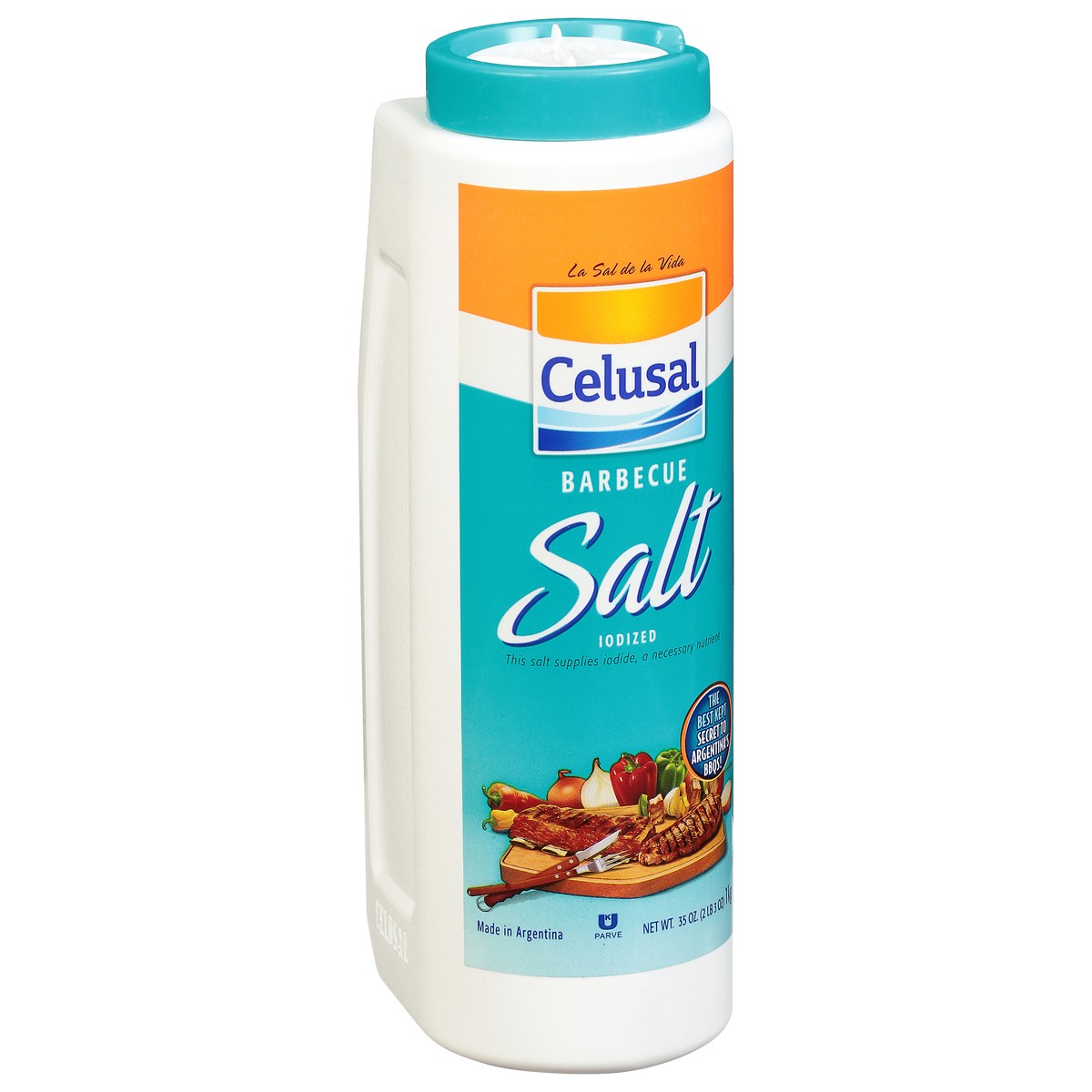 slide 3 of 9, Celusal Iodized Salt - 35 oz, 35 oz