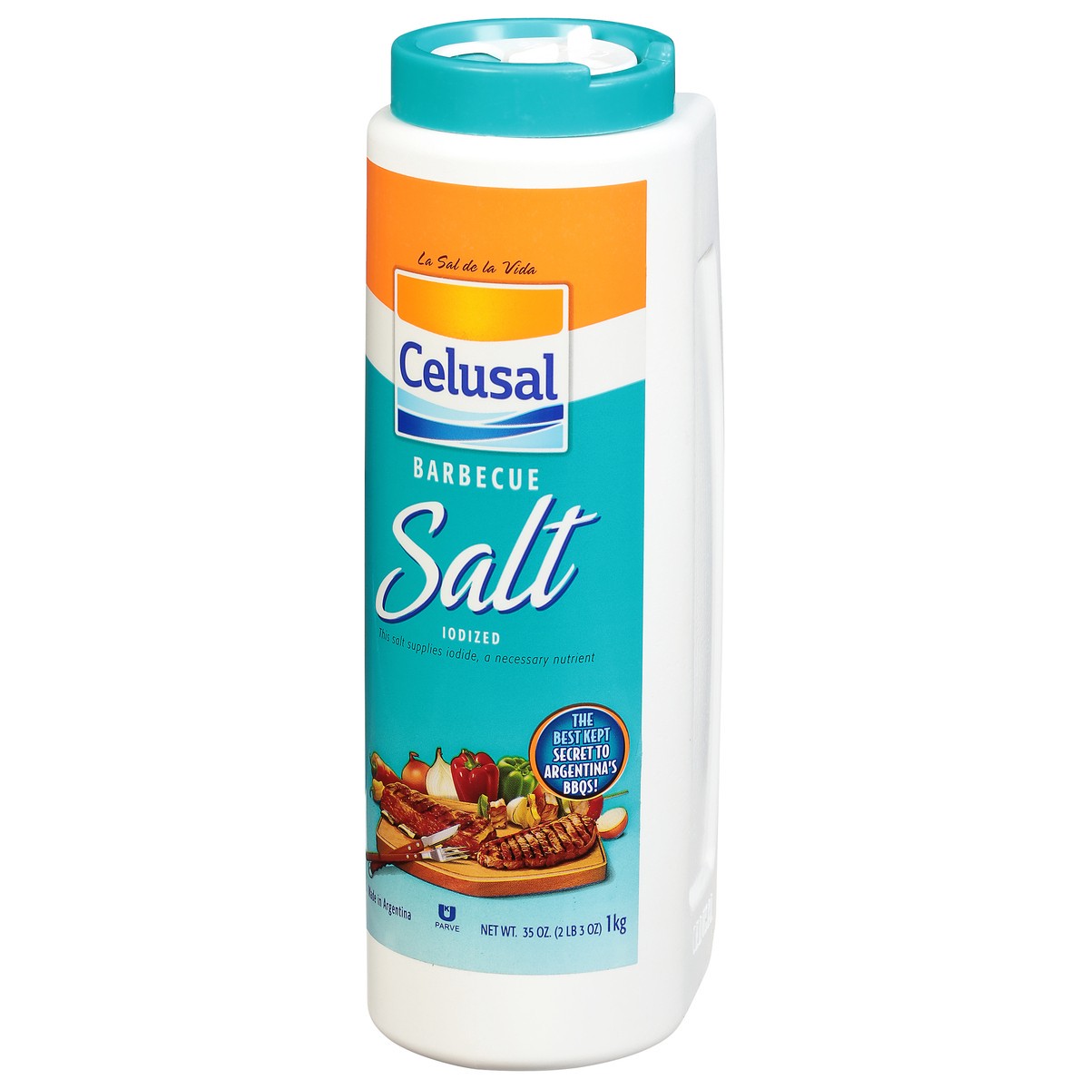 slide 7 of 9, Celusal Iodized Salt - 35 oz, 35 oz