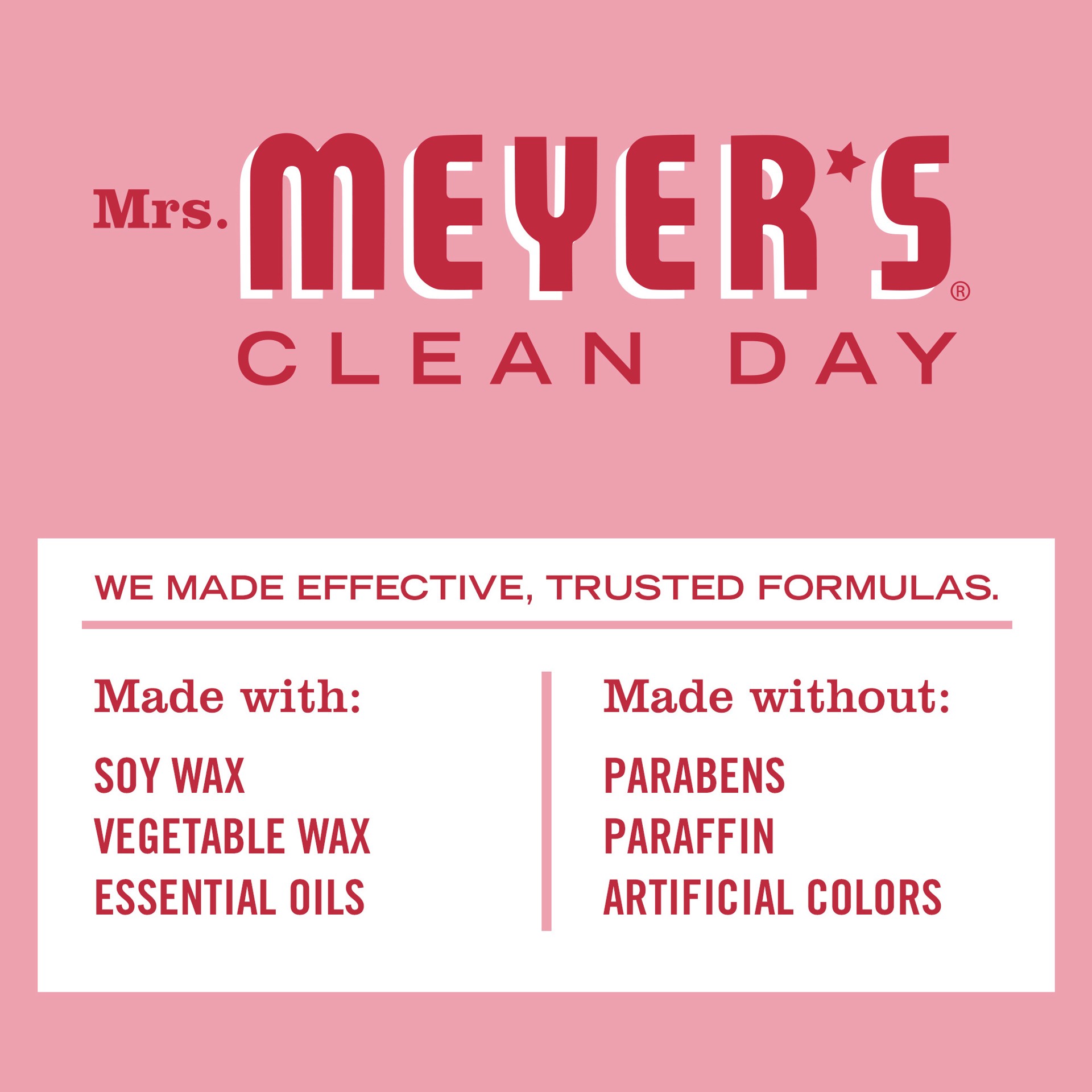 slide 6 of 9, Mrs. Meyer''s Clean Day Scented Soy Candle, Tin Candle, Peppermint Scent, 2.9 oz, 2.9 oz