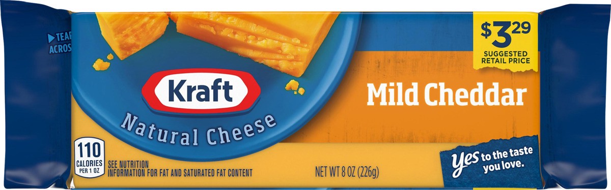 slide 4 of 8, Kraft Mild Cheddar Cheese, Block - 8 oz, 8 oz