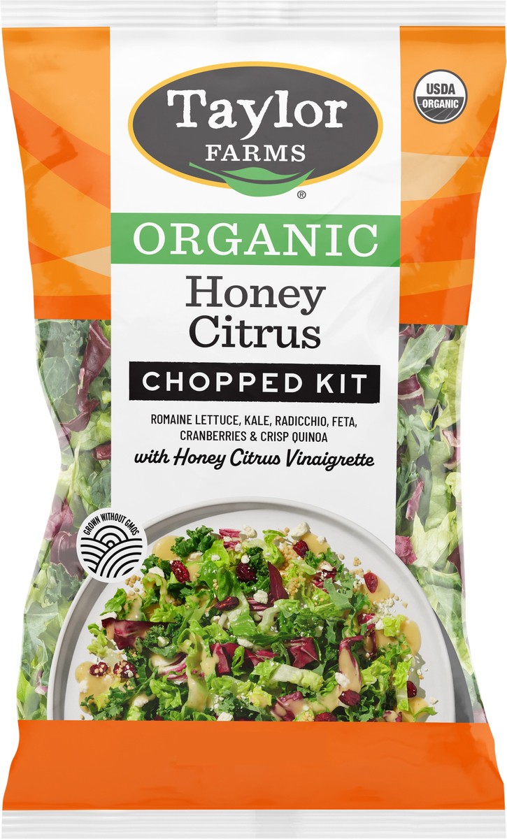 slide 3 of 8, Taylor Farms Organic Honey Citrus Chopped Kit, 9.25 oz