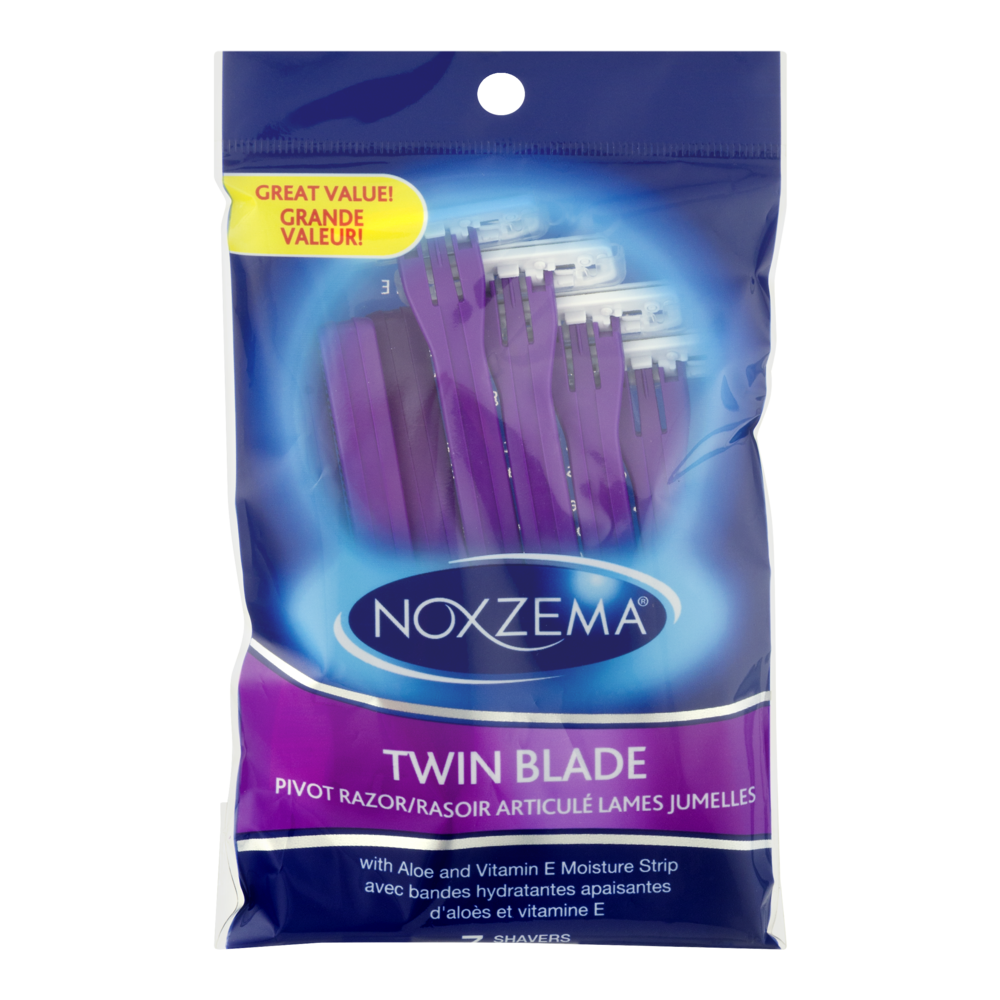 slide 1 of 1, Noxzema Lady Twin Blade Razors, 7 ct