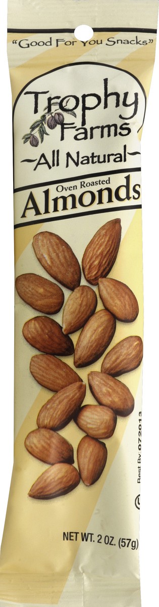 slide 2 of 4, Trophy Farms Almonds 2 oz, 2 oz