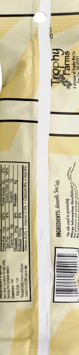 slide 4 of 4, Trophy Farms Almonds 2 oz, 2 oz