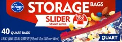 Kroger Slider Storage Quart Bags