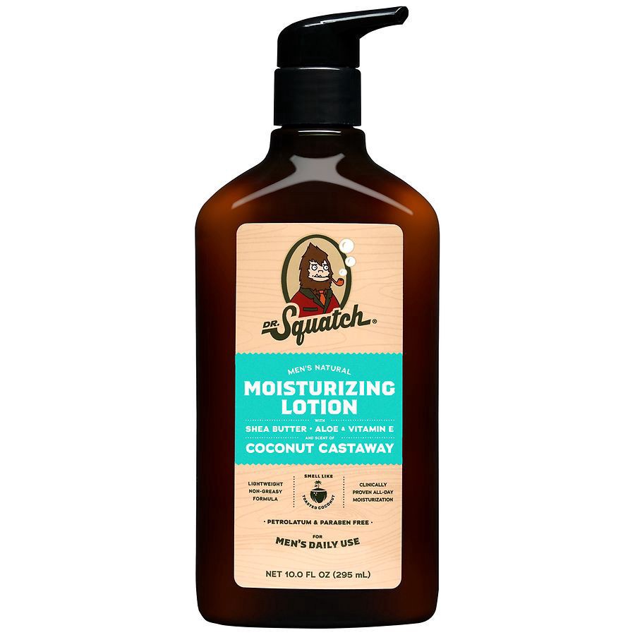 slide 1 of 2, Dr. Squatch Men's Natural Coconut Castaway Moisturizing Lotion 10.0 fl oz, 10 fl oz