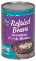 slide 1 of 1, Kroger Refried Black Beans, 16 oz