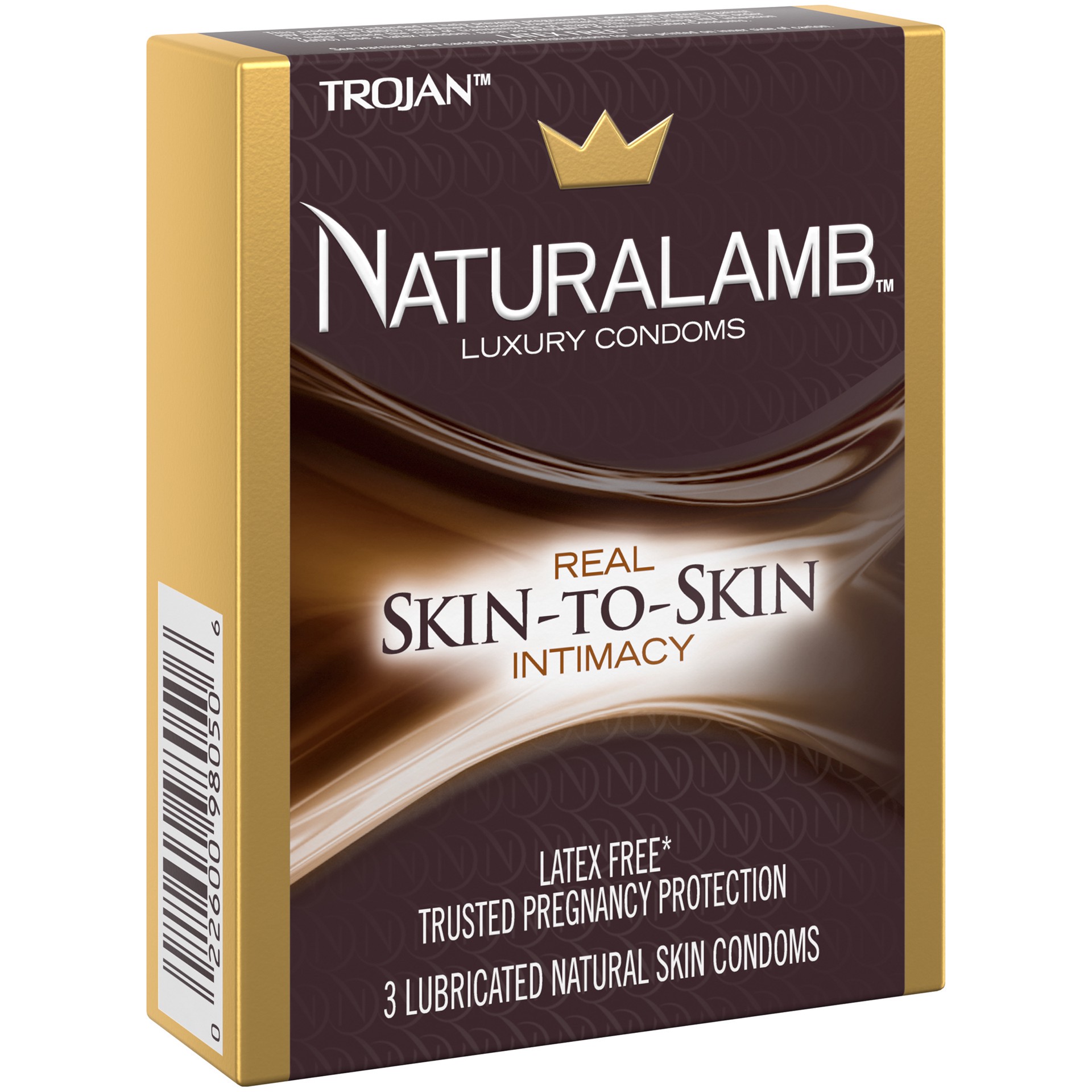 slide 2 of 3, Trojan NaturaLamb Latex Free Luxury Condoms, 3ct, 3 ct