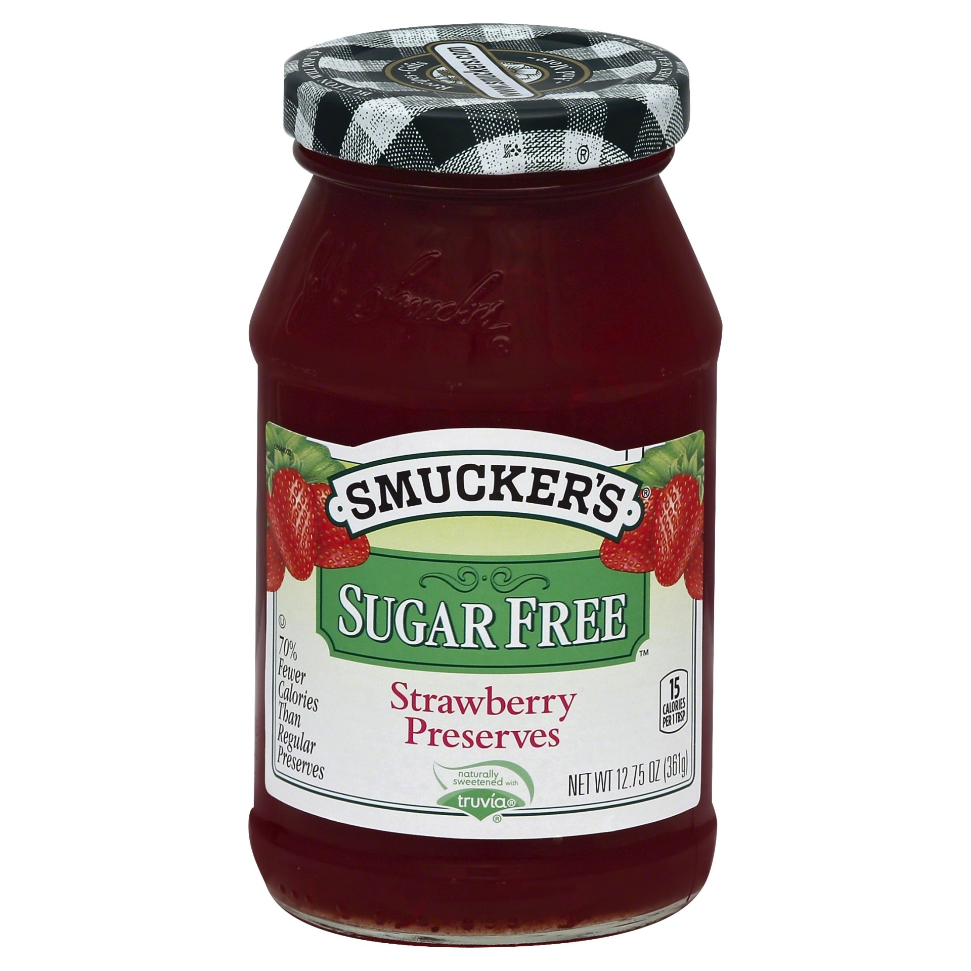 slide 1 of 1, Smucker's Sugar-Free Strawberry Preserves, 12.75 oz