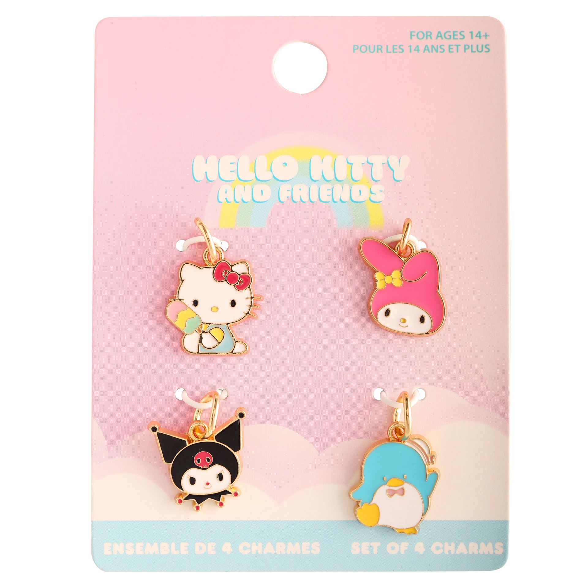 slide 2 of 3, Hello Kitty Friends Enamel Charm Set, 0.94 in x 0.58 in x 0.06 in