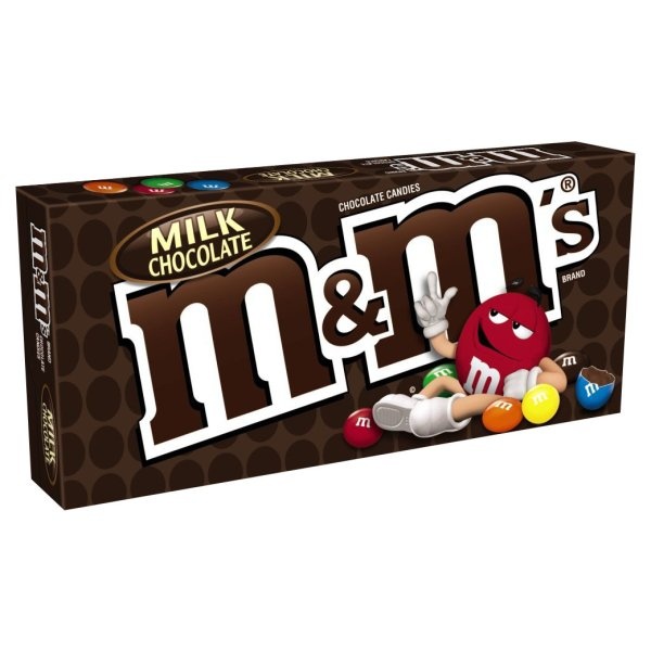 slide 1 of 4, M&M's M&Ms Chocolate Candies Milk Chocolate Box, 3.4 oz