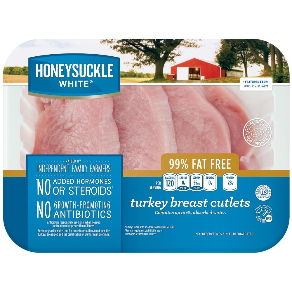 slide 1 of 1, Honeysuckle White Turkey Tenderloin Cutlets, per lb