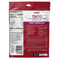 slide 4 of 5, Meijer Finely Shredded Taco Cheese with Spices, 8 oz