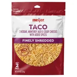 Meijer Finely Shredded Taco Cheese with Spices