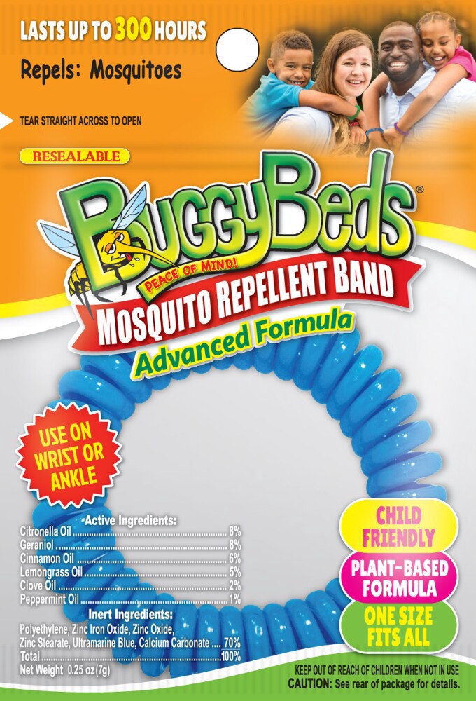 slide 1 of 2, Buggybands Mosquito Repellent Band - Multi-Color, One Size