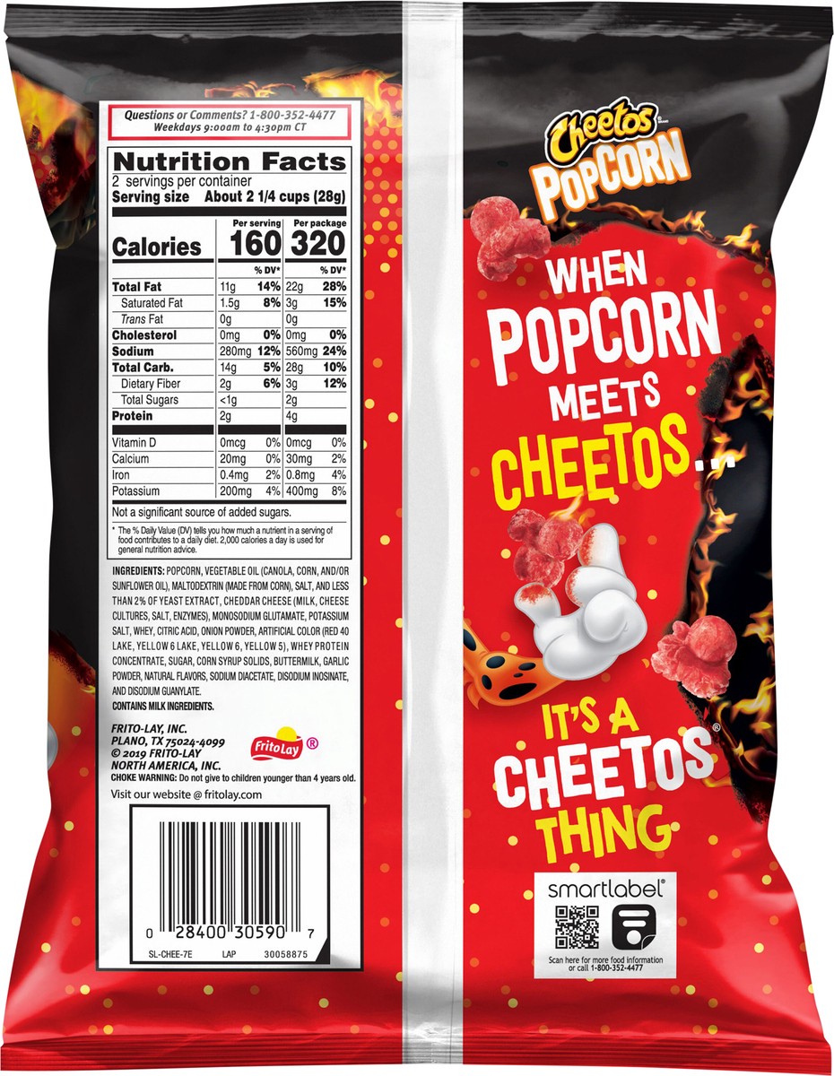 slide 3 of 3, Cheetos Flamin Hot Popcorn, 2 oz