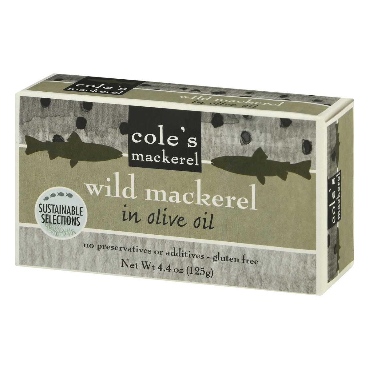 slide 13 of 13, Cole's Mackerel Wild in Olive Oil Mackerel 4.4 oz, 4.4 oz