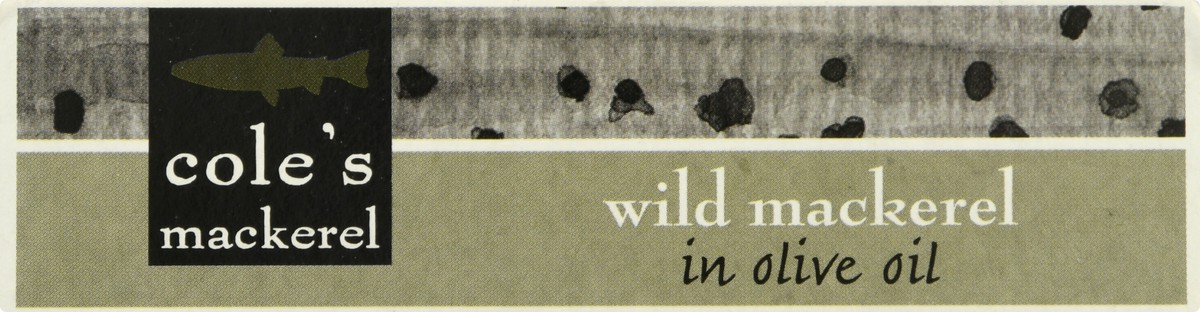 slide 4 of 13, Cole's Mackerel Wild in Olive Oil Mackerel 4.4 oz, 4.4 oz