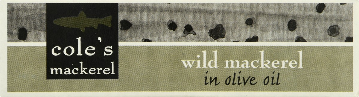 slide 8 of 13, Cole's Mackerel Wild in Olive Oil Mackerel 4.4 oz, 4.4 oz