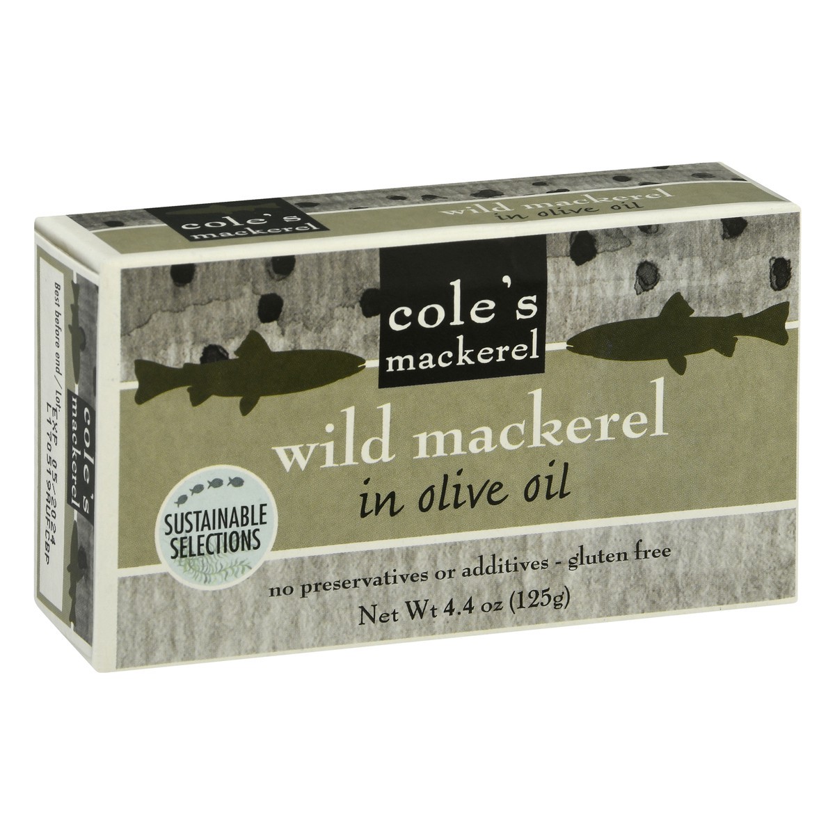 slide 7 of 13, Cole's Mackerel Wild in Olive Oil Mackerel 4.4 oz, 4.4 oz