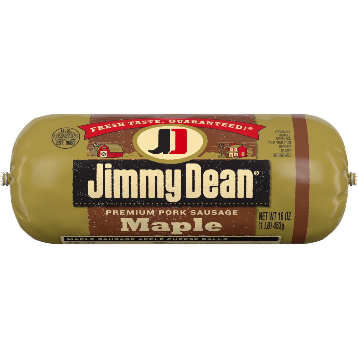slide 1 of 5, Jimmy Dean Premium Pork Maple Breakfast Sausage Roll, 16 oz, 16 oz