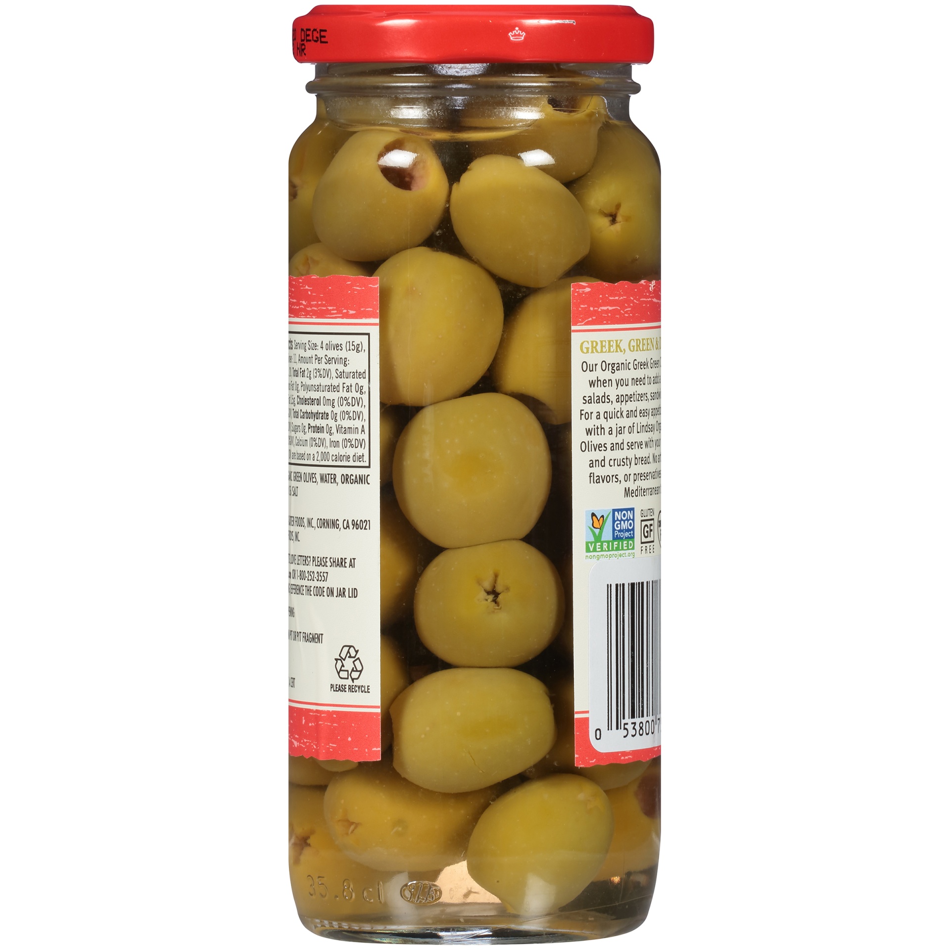 slide 4 of 6, Lindsay Organic Green Olives, 6 oz