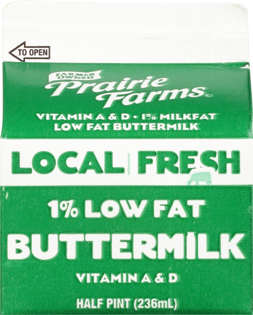 slide 2 of 9, Prairie Farms Local Fresh 1% Milkfat 1% Low Fat Buttermilk 0.5 pt Carton, 1/2 pint