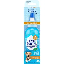Naturel Promise Fresh Dental No Brushing Clean Teeth Dental & Oral Care Peanut Butter Gel for Pets, 4oz