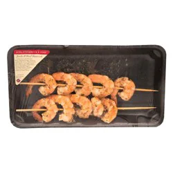 Mealtime Seasoned Cooked Shrimp Skewer - 2 ct